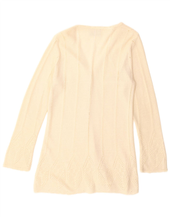 Maglione cardigan lungo da donna ETAM UK 14 Acrilico beige medio