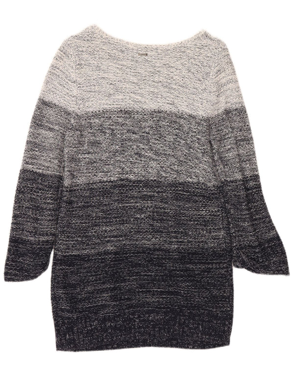 Abito maglione da donna con maniche a 3/4 Esprit UK 18 XL Cotone color block blu