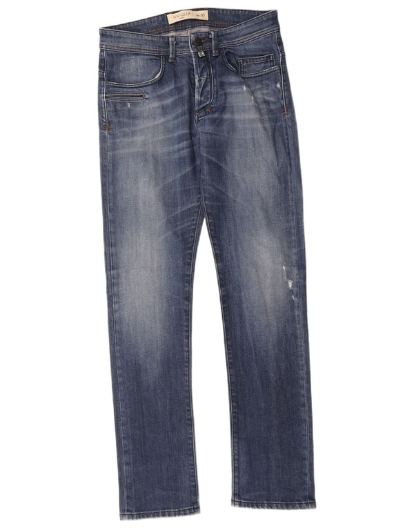 Jeans dritti da uomo SIVIGLIA W30 L30 in cotone blu