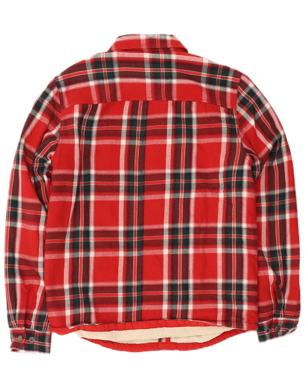 The North Face Mens Lumberjack Flannel Shirt Small Red Plaid Cotton