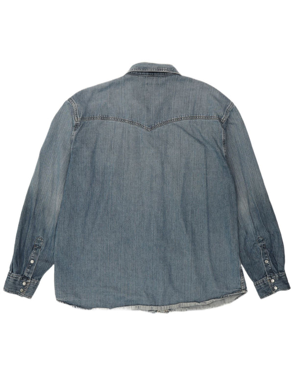 Camicia di jeans da uomo WRANGLER 2XL cotone blu