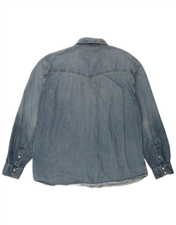 Camicia di jeans da uomo WRANGLER 2XL cotone blu