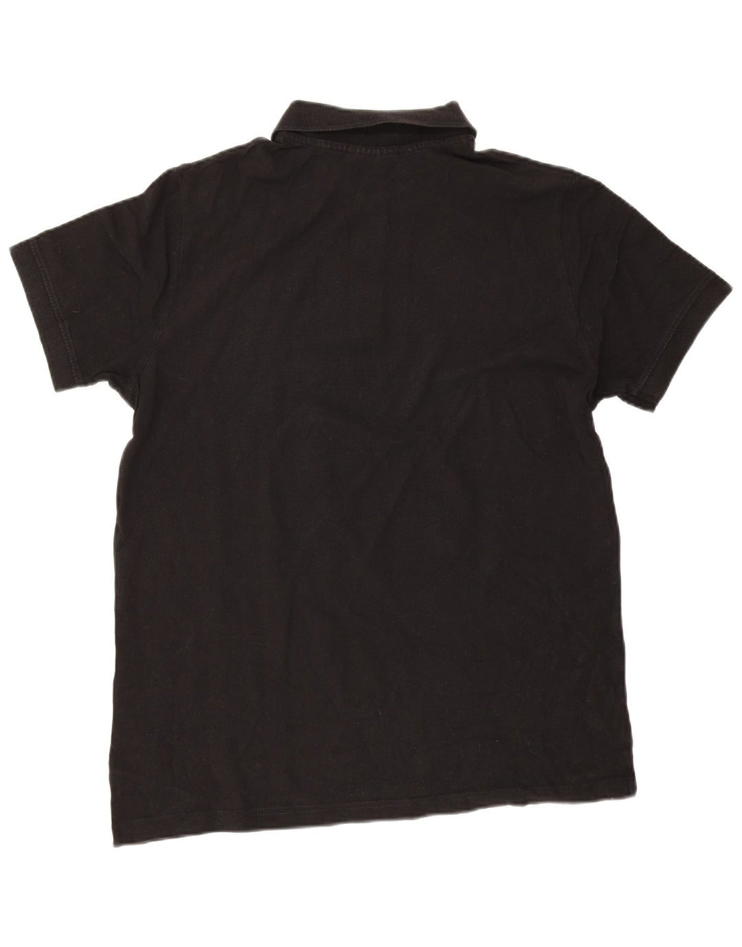 Polo Kappa Uomo Large Nera In Cotone