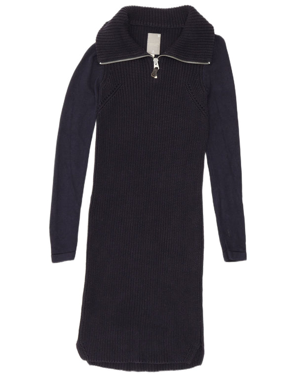 Abito maglione a maniche lunghe da donna G-Star UK 10 Small Blu Navy