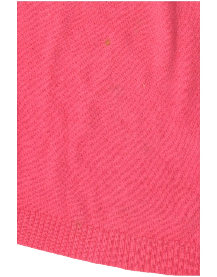 Maglione maglione oversize con scollo a barca da donna Zara UK 14 Rosa medio