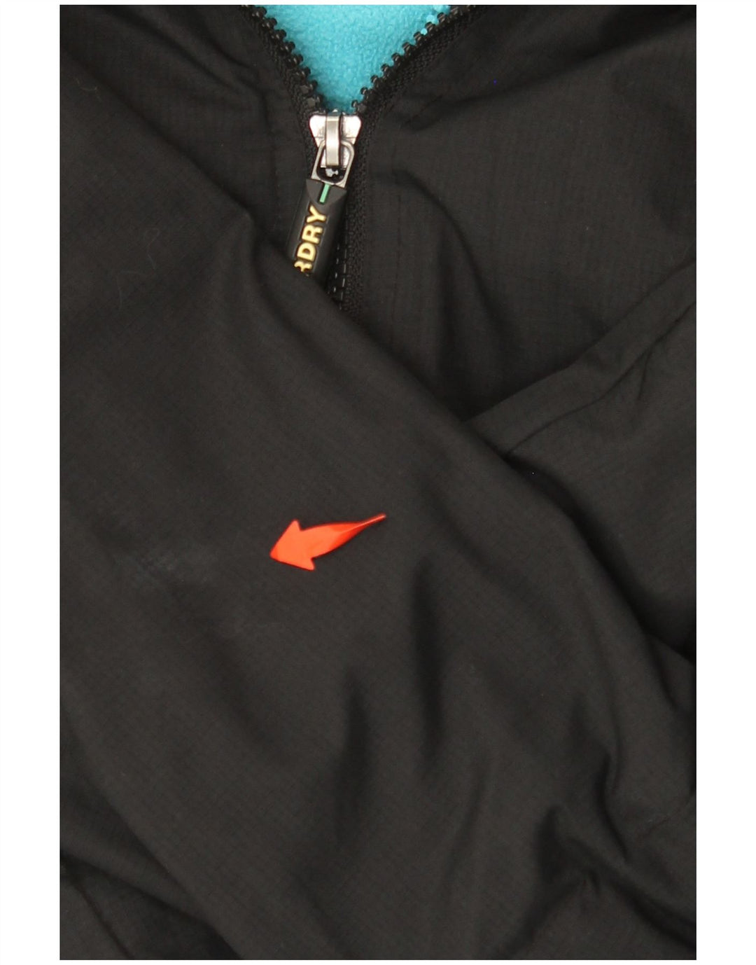 Giacca a vento da donna con cappuccio SUPERDRY UK 12 media nera