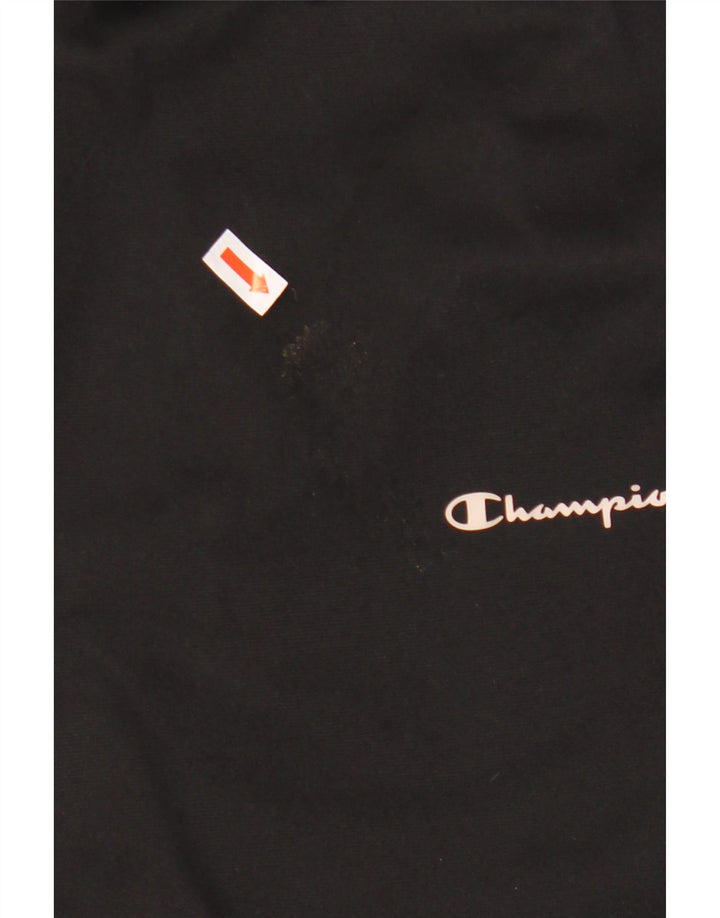 Pantaloni da tuta grafica da uomo Champion, poliestere nero medio