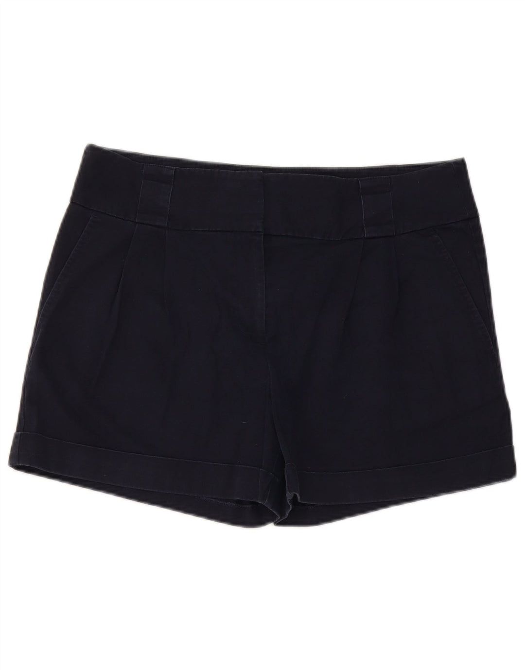 Pantaloncini chino da donna Oasis UK 12 medi W32 cotone blu navy