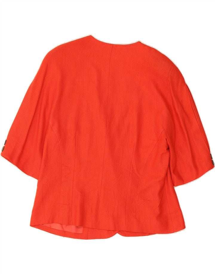 HARDOB Womens 3/4 Sleeve Double Breasted Blazer Jacket UK 16 Large Red Vintage Hardob and Second-Hand Hardob from Messina Hembry 