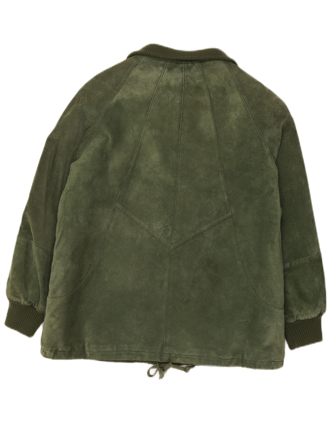 Giacca da donna in pelle scamosciata Sherpa C&A EU 42 grande pelle verde