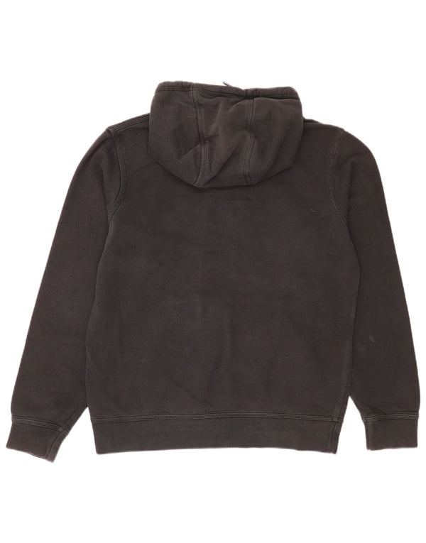 Felpa con cappuccio da uomo Nike, cotone medio nero