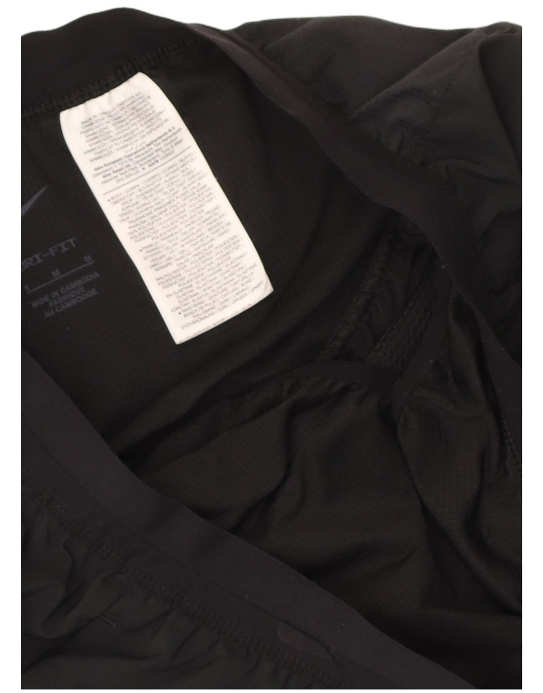 Pantaloncini sportivi Nike Dri Fit da uomo, poliestere medio nero