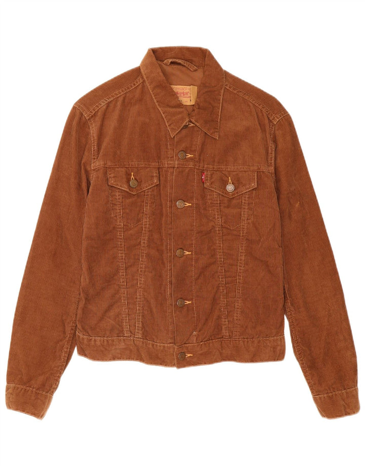 LEVI'S Girls Corduroy Jacket 11-12 Years Medium  Brown Cotton