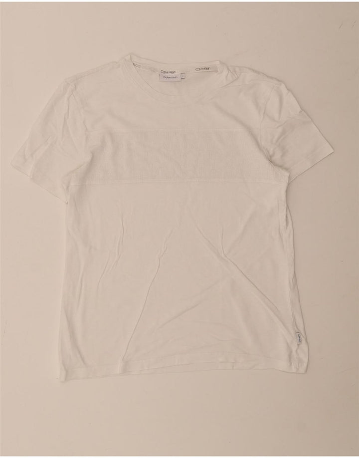 Maglietta grafica da uomo Calvin Klein Top grande bianca
