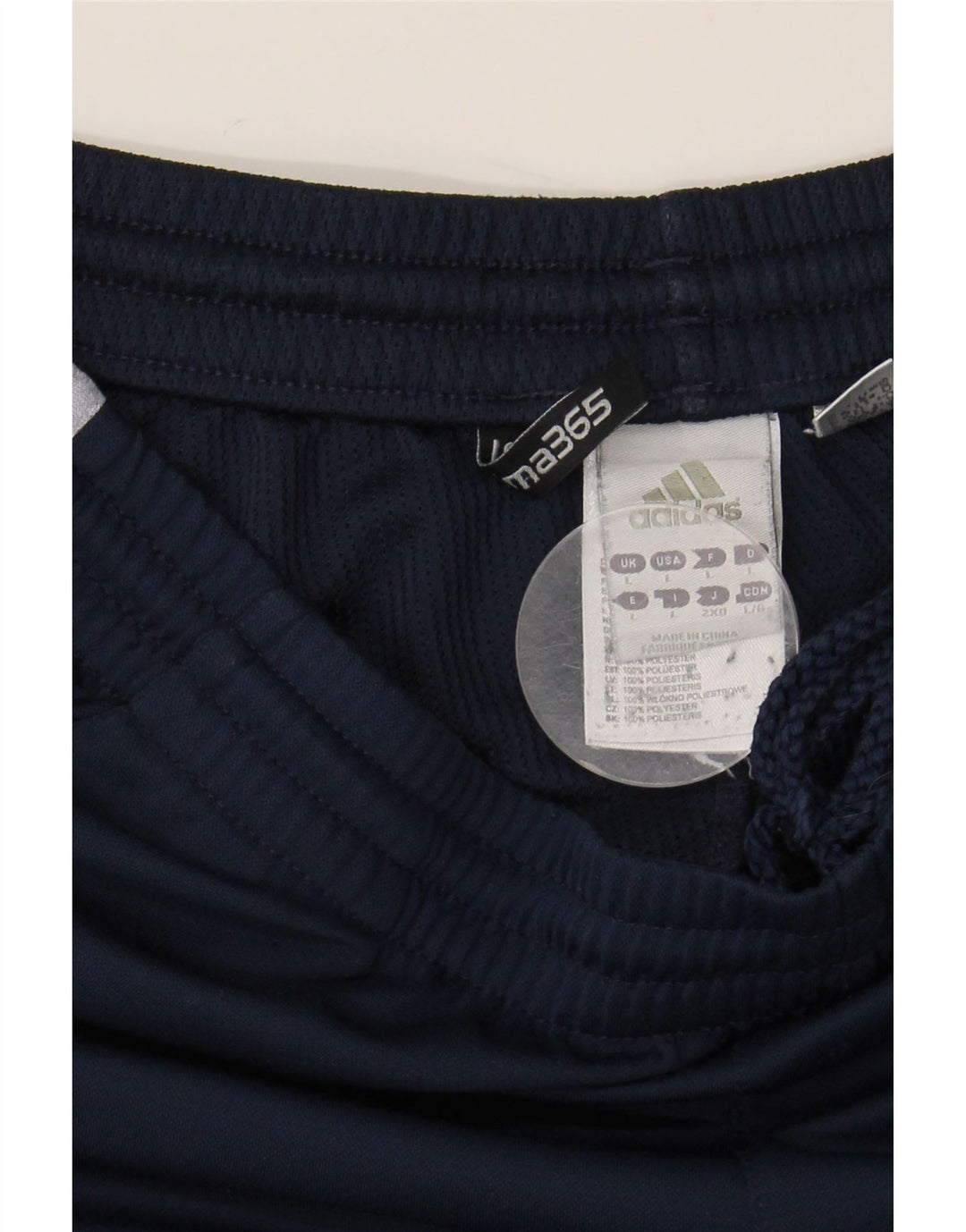 Pantaloncini sportivi ADIDAS Clima 365 da uomo, grandi, in poliestere color block blu navy