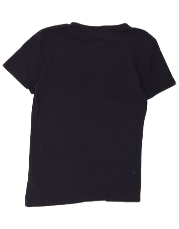 T-shirt grafica da uomo G-Star Top Small in cotone blu navy
