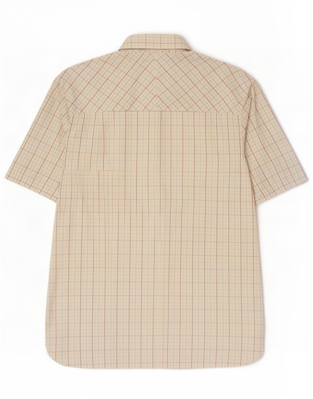 Camicia a maniche corte da uomo Fred Perry in cotone a quadri bianchi grandi