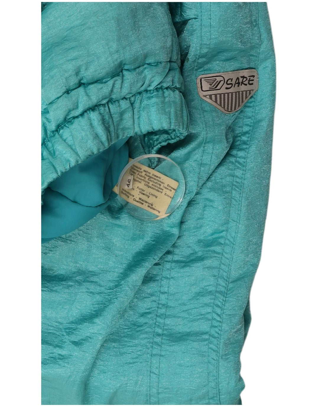 Giacca a vento da donna VINTAGE IT 46 Large Blu Poliammide