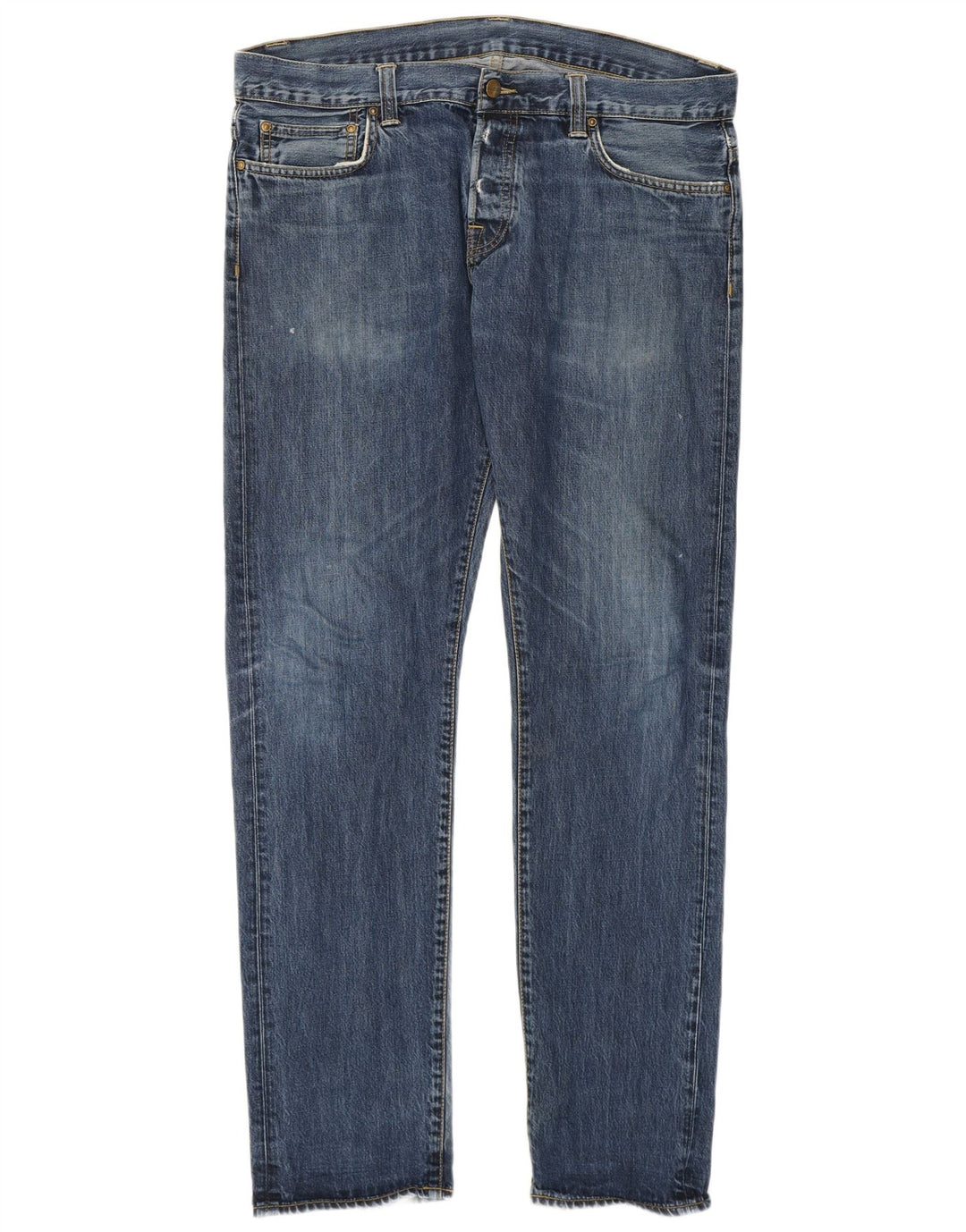 Jeans dritti da uomo Carhartt W34 L34 cotone blu
