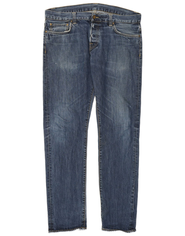 Jeans dritti da uomo Carhartt W34 L34 cotone blu