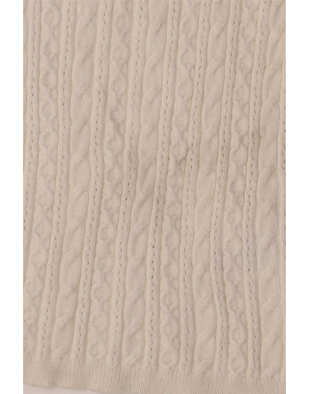 Marks & Spencer maglione da donna Per Una a collo alto con collo alto UK 10 piccolo bianco