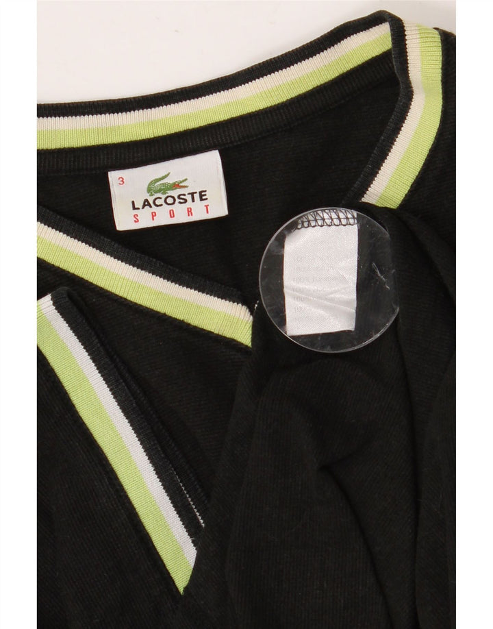 T-shirt da uomo LACOSTE taglia 3 piccola in cotone nero