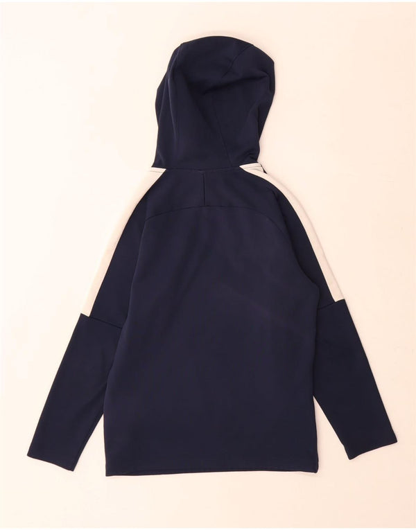 Felpa con cappuccio Nike Dri Fit da ragazzo, 8-9 anni, piccola, colore blu navy