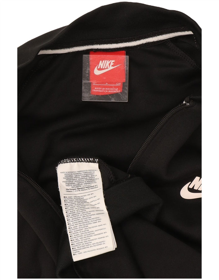 Giacca da ginnastica oversize da donna NIKE UK 10 Small Black Colourblock