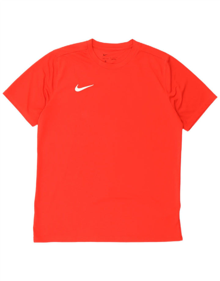 T-shirt Nike Dri Fit da uomo XL rossa in poliestere