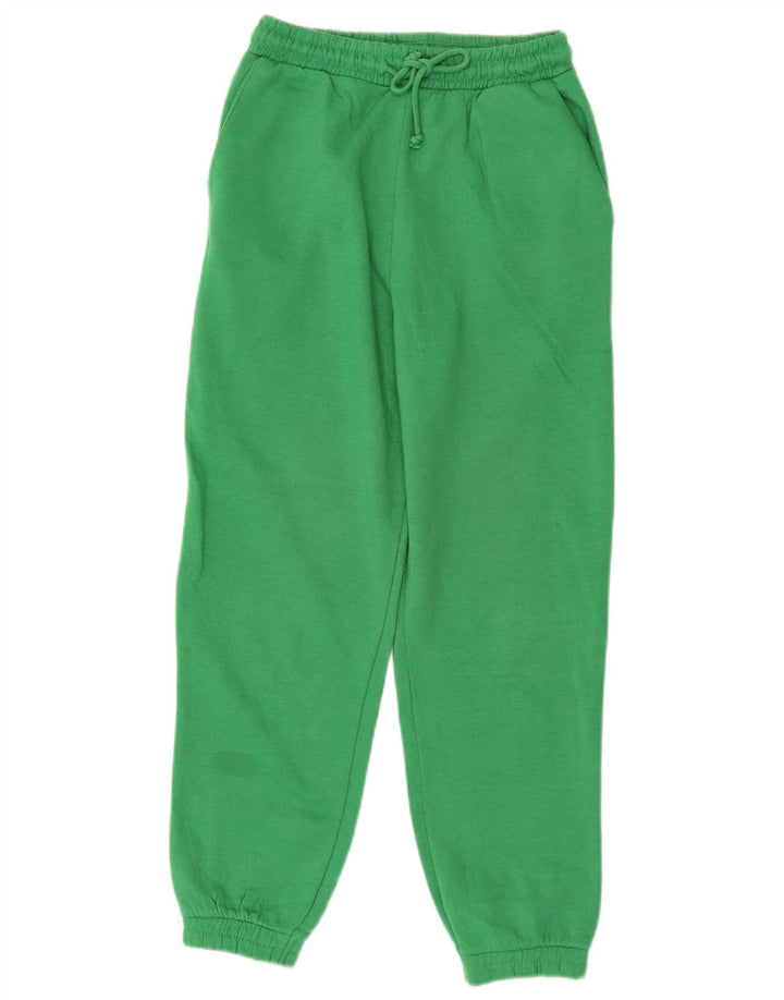 Pantaloni da tuta da donna Zara Joggers UK 10 Small Verde Poliestere