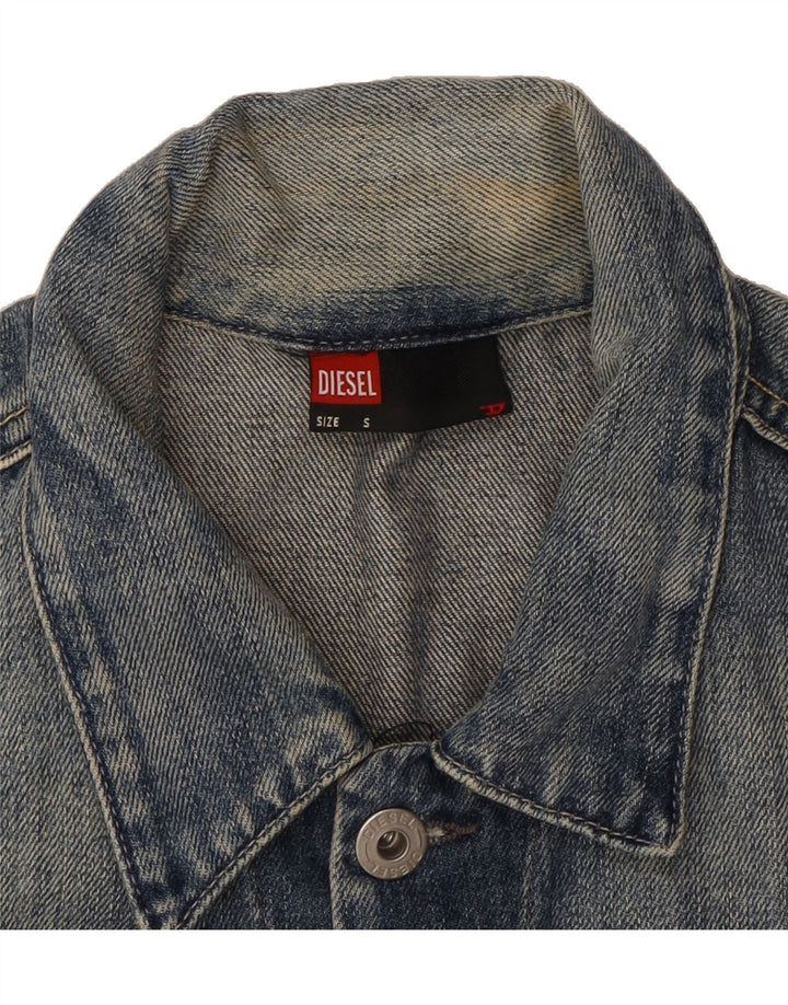 DIESEL Womens Denim Jacket UK 10 Small Blue Vintage Diesel and Second-Hand Diesel from Messina Hembry 