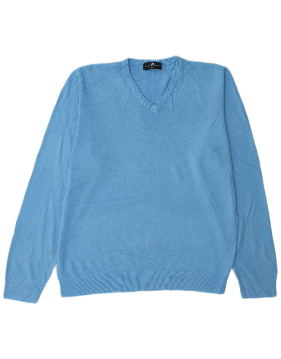 Maglione da uomo con scollo a V Marks & Spencer grande acrilico blu