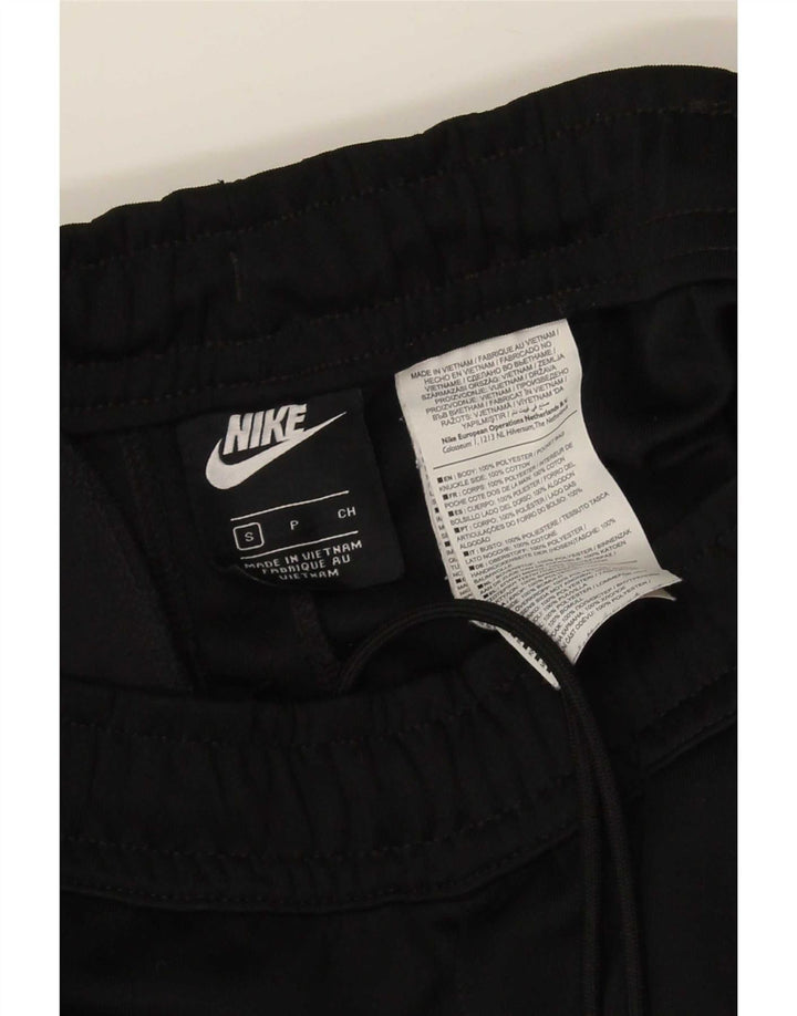 Pantaloni da tuta con grafica Nike da donna UK 10 piccoli poliestere nero
