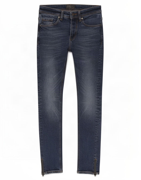 Jeans skinny da uomo Zara EU 38 Small W30 L29 Cotone blu