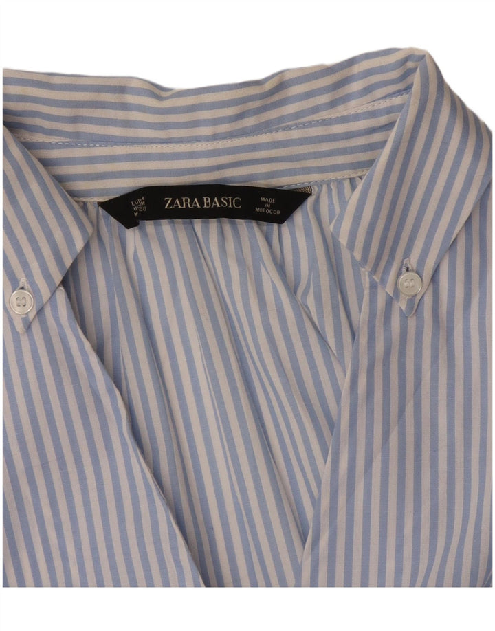 Abito a tunica oversize da donna Zara UK 14 gessato blu medio