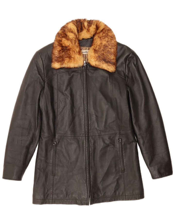 Giacca in Pelle Donna Rachele@Asati IT 42 Media Pelle Nera