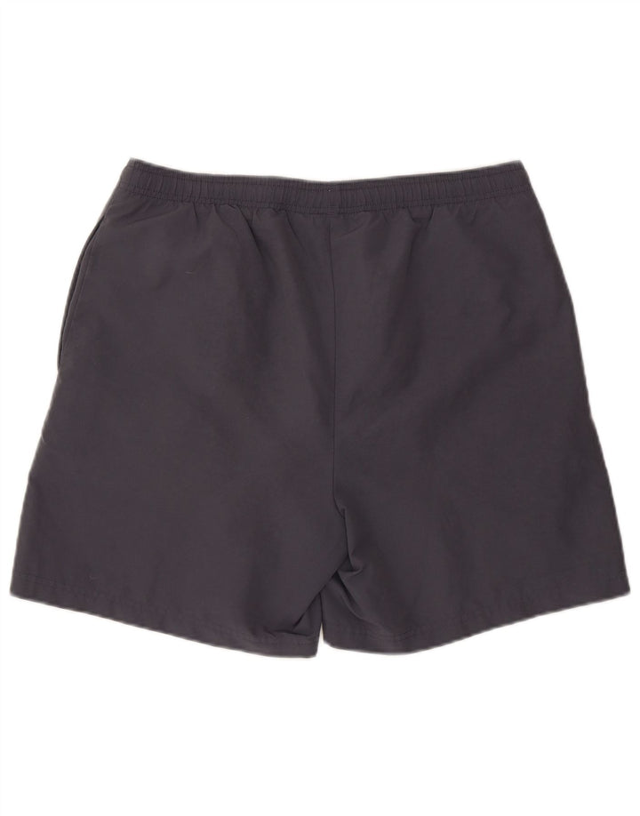 Pantaloncini da bagno Reebok da uomo in poliestere grigio medio