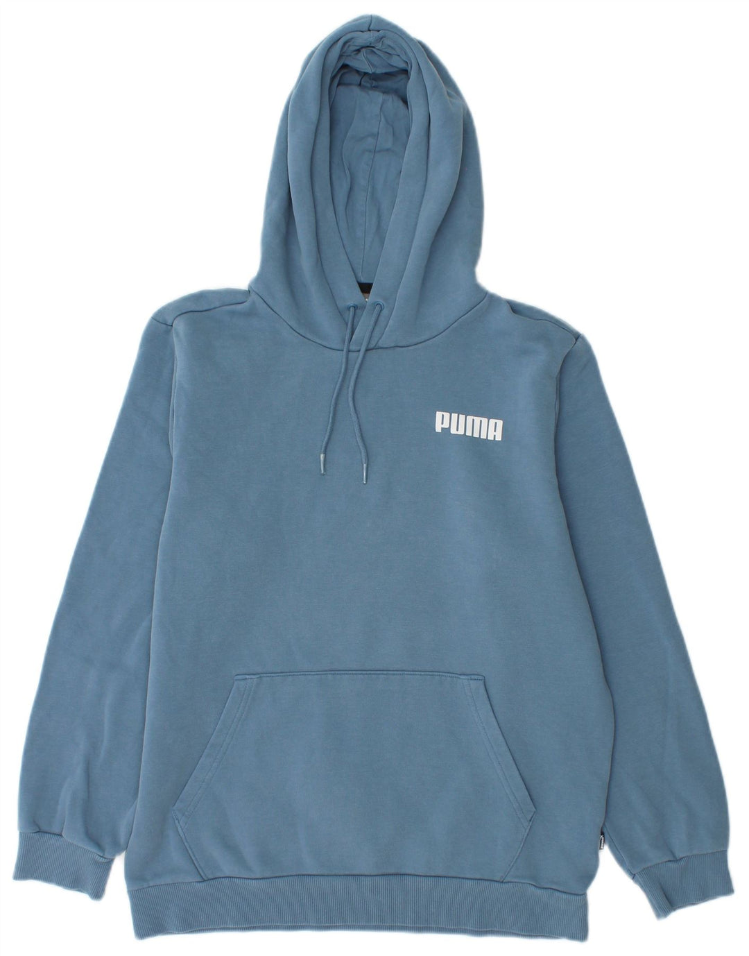 Felpa con cappuccio da uomo Puma Small in cotone blu