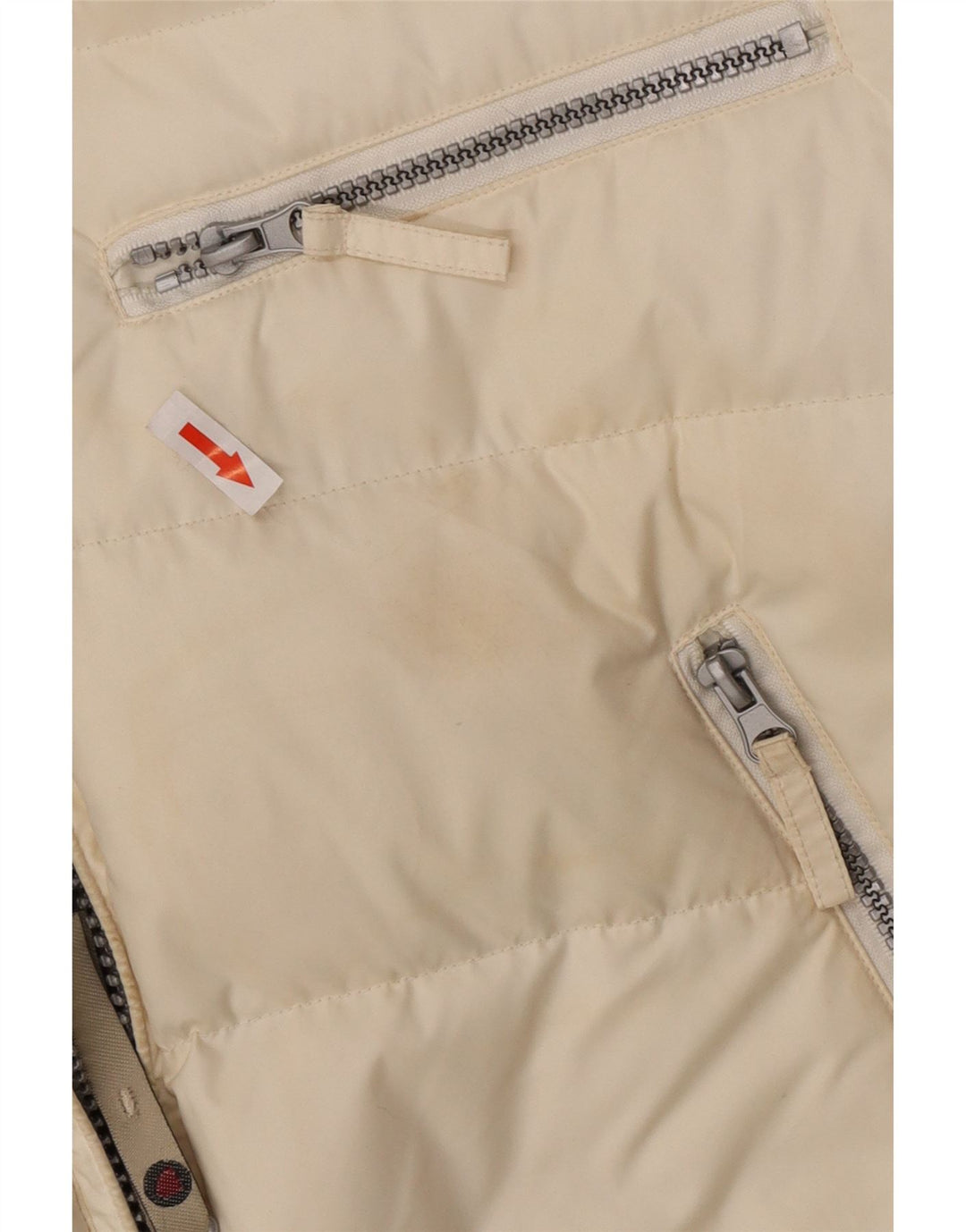 Americanino Giacca imbottita con cappuccio grafica da uomo UK 40 Large Poliestere bianco