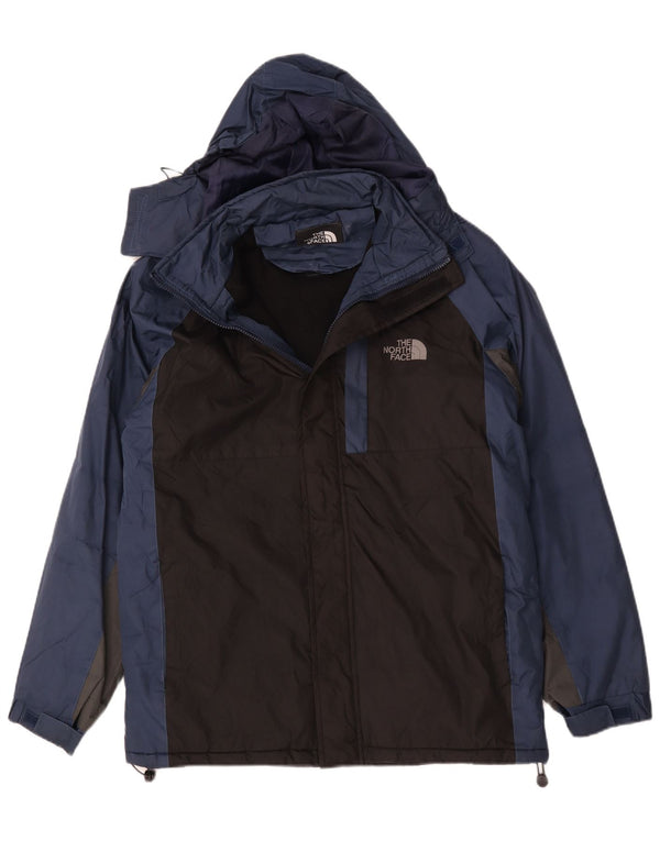 Giacca a vento con cappuccio da uomo The North Face UK 40 Large Black Colourblock
