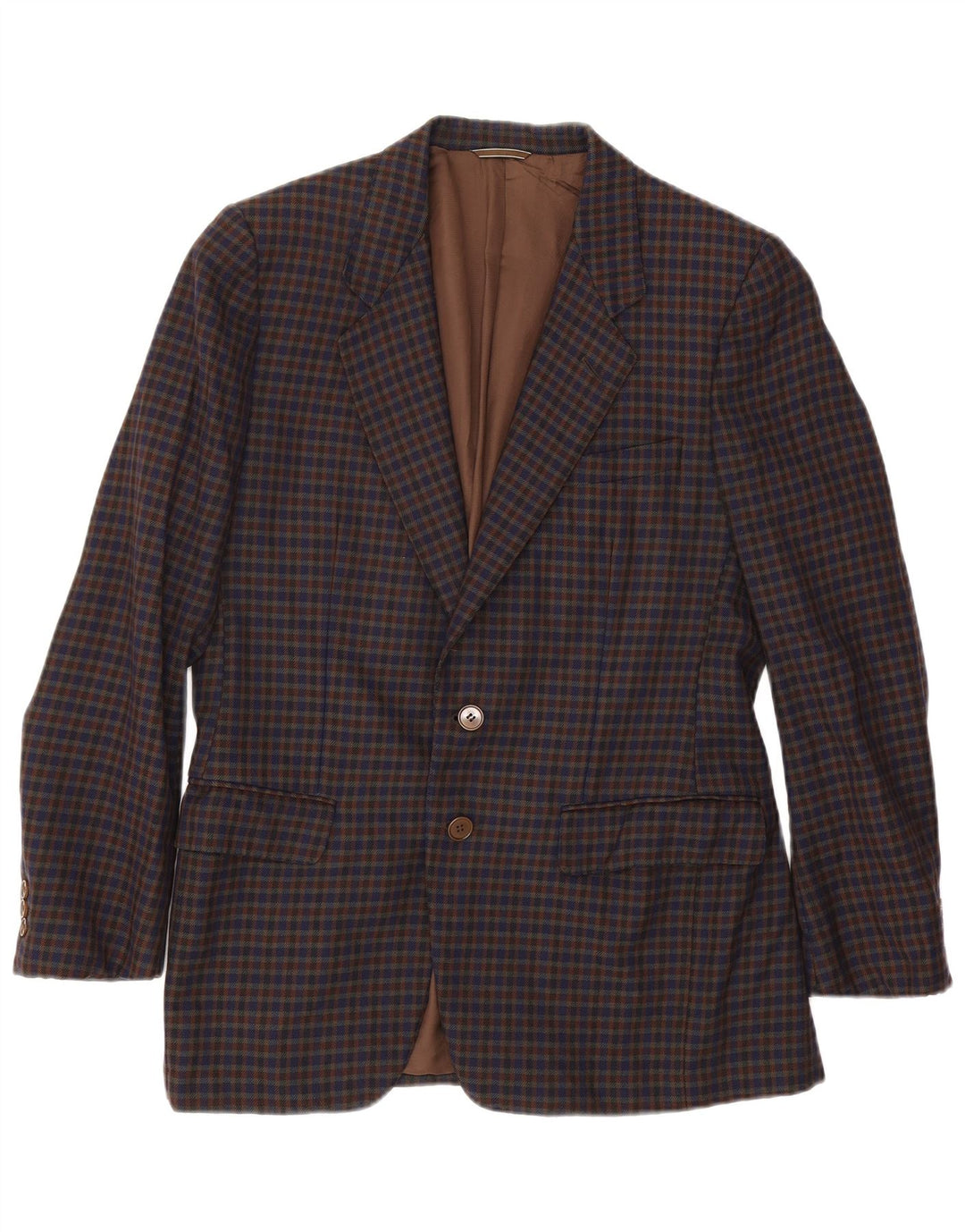 Giacca blazer da uomo a 2 bottoni Aquascutum UK 38 percalle medio multicolore