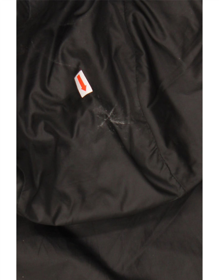 Giacca a vento con cappuccio da uomo Adidas UK 44 2XL poliestere nero