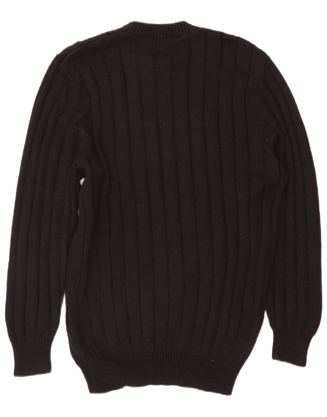 Abito maglione vintage da donna IT 50 XL in lana nera