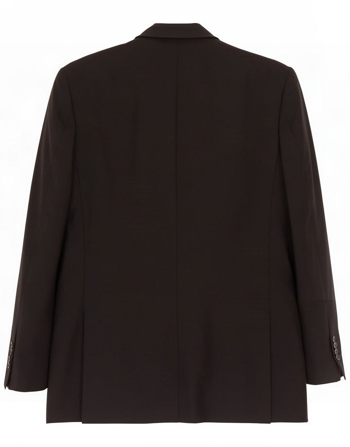 C&A Giacca blazer a 3 bottoni da uomo IT 52 XL Lana vergine nera