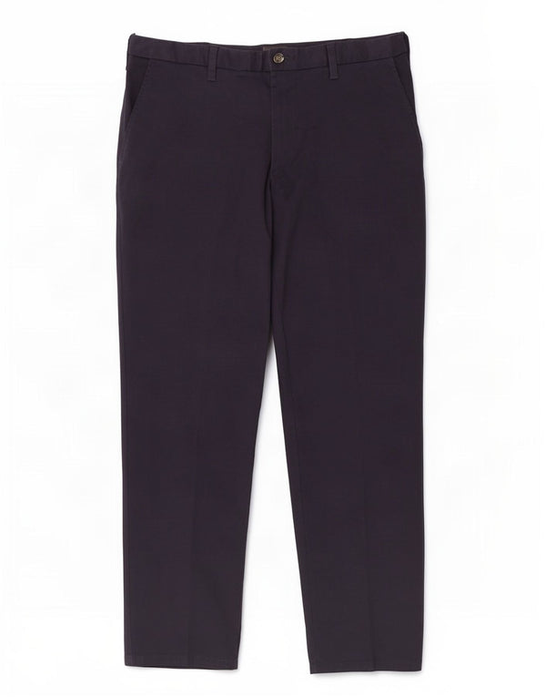 Marks & Spencer Mens Regular Chino Trousers W38 L31 Navy Blue Cotton