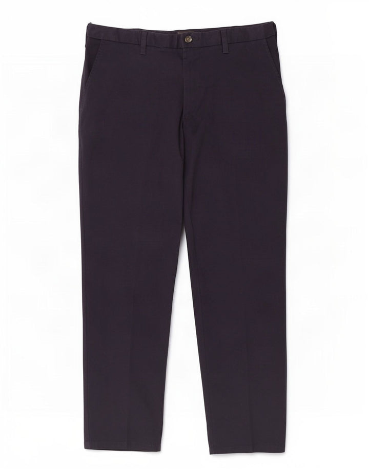 Pantaloni chino regolari da uomo Marks & Spencer W38 L31 cotone blu navy