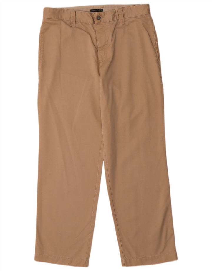 DOCKERS Pantaloni chino dritti kaki da uomo W33 L30 Beige