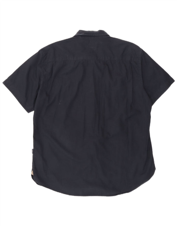 Camicia a maniche corte da uomo Paul Smith 2XL cotone blu navy