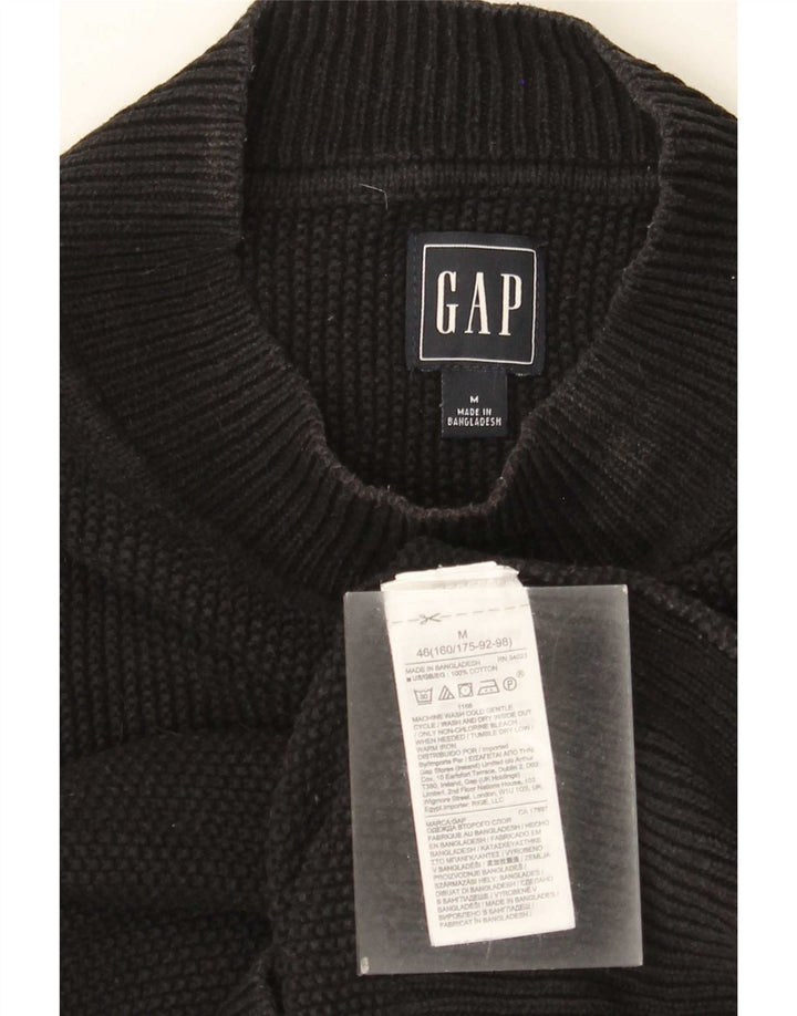 Maglione maglione da donna Gap con collo alto UK 14 Cotone nero medio