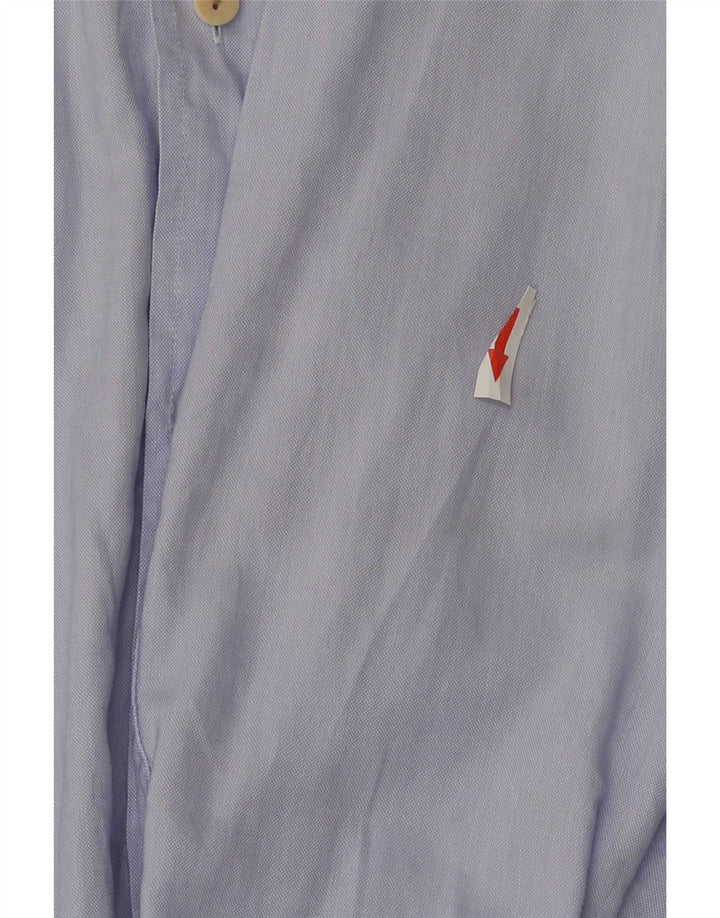 Camicia da uomo ALVIERO MARTINI taglia 39 15 1/2 cotone blu medio